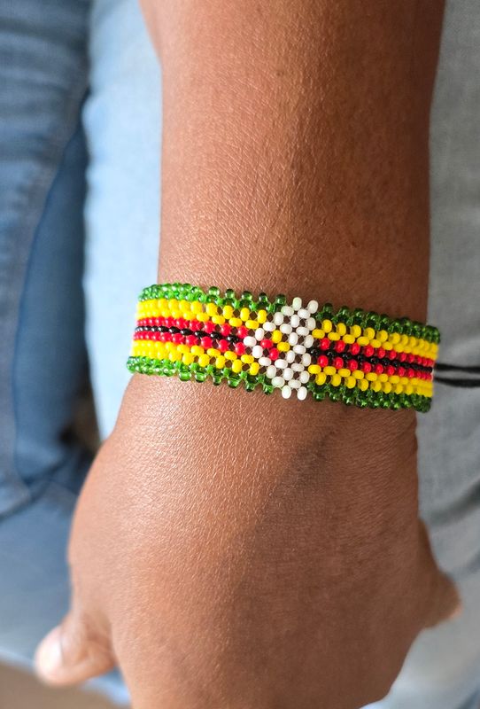 Adjustable Hand Beaded Bracelets - Zimbabwe