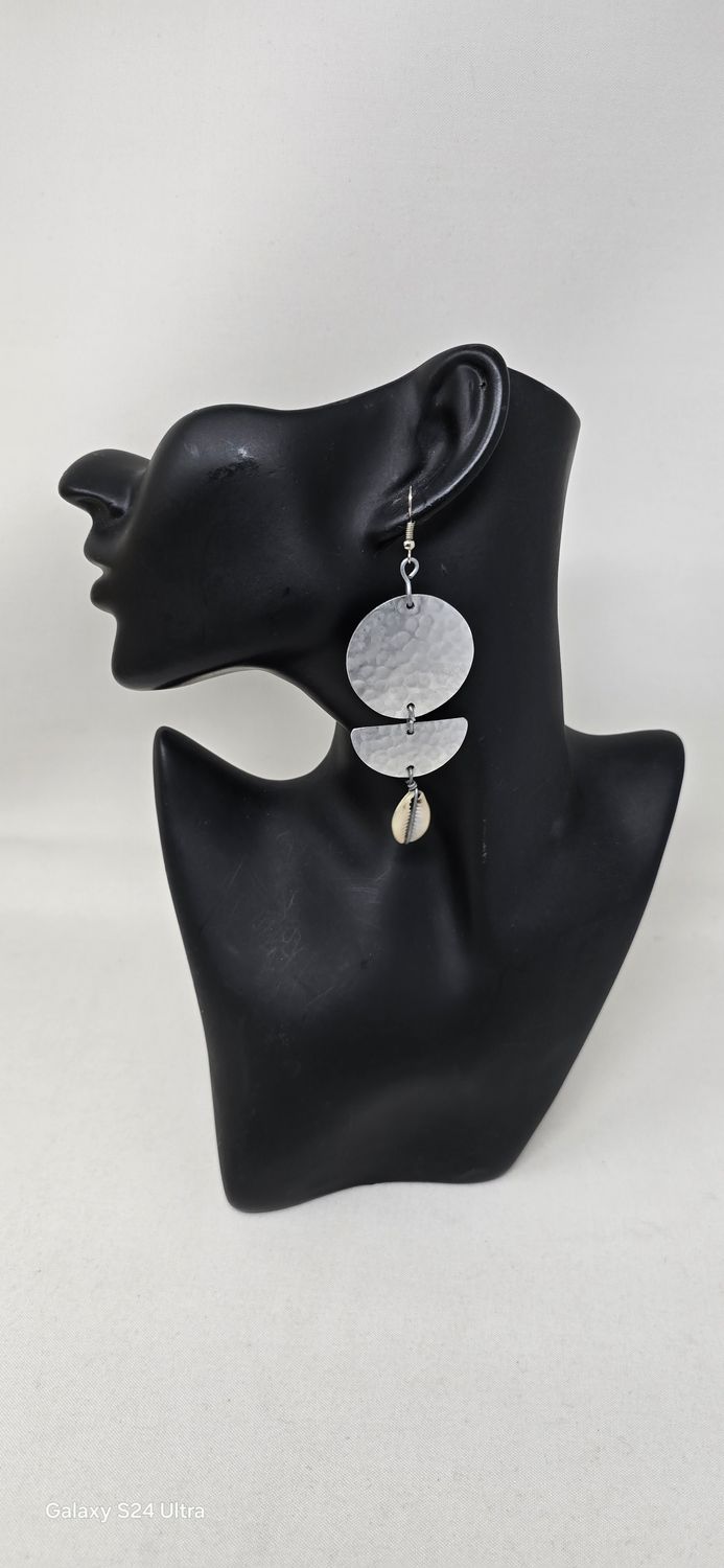 Handmade earrings out of recycled tin! -  Kisesa