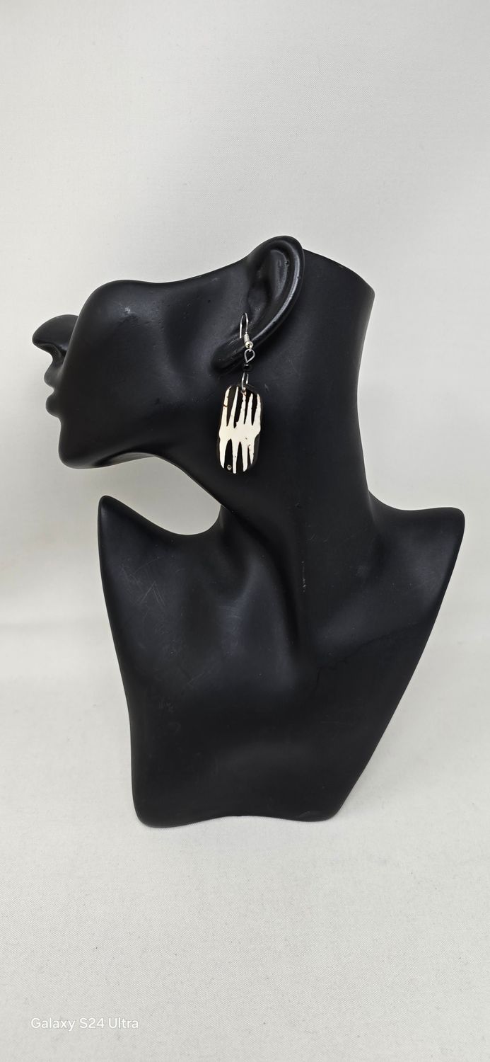 Unique  Cow Bone Earrings - Teo