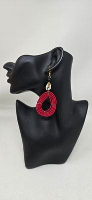 Cawrie Sea Shells Hand Beaded Earrings - Chapeso