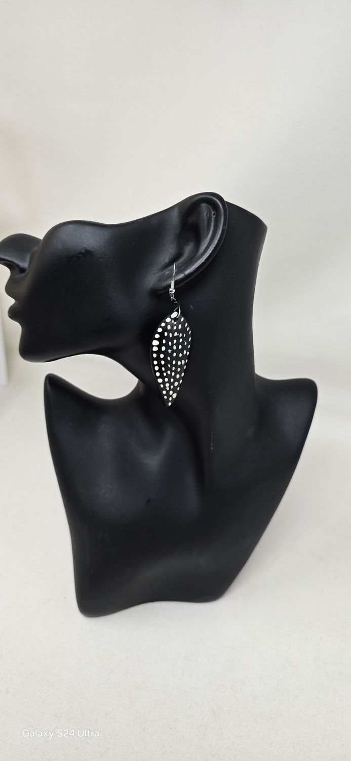 Hand Made  Cow Horn Earrings