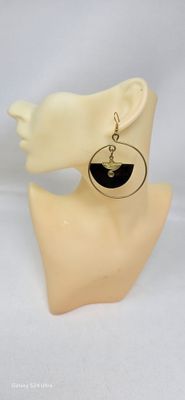 Beautiful Handmade Cow Horn Earrings - 7cm - Kalilo