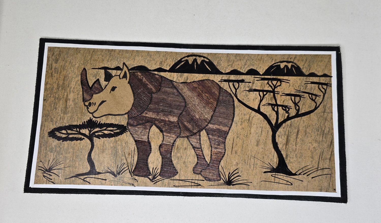 Handcrafted Banana Leaf Wall Art – African Nature-Inspired Home Décor - Kifaru