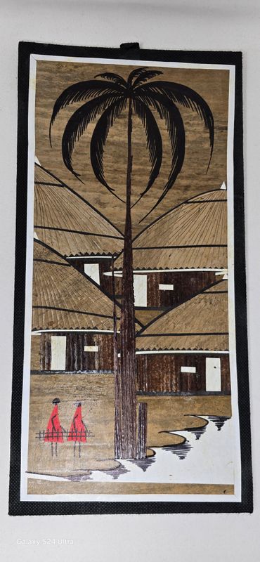 African Banana Artwork - kibondo - 20cm X 41cm