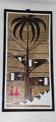 African Banana Artwork - kibondo - 20cm X 41cm