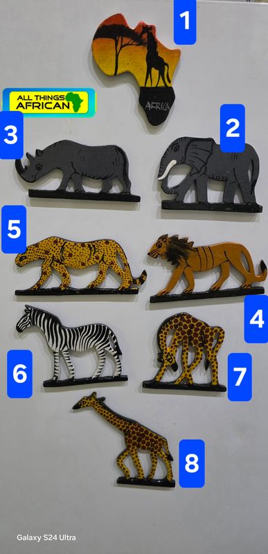 African Wildlife Fridge Magnets – Handcrafted | £10 Each or 3 for £18 🦁🐘🦓