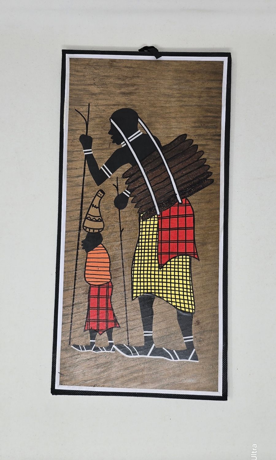 Handcrafted Banana Leaf Wall Art – 20×41cm (Unique African Design) - Peleya