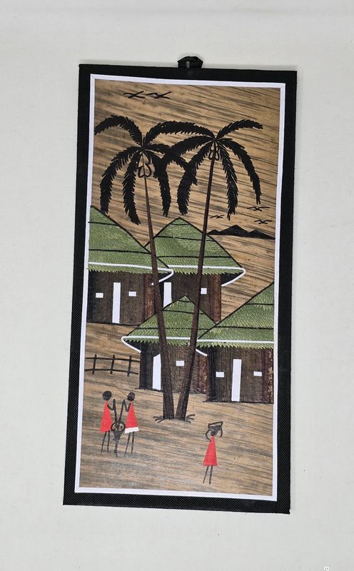 Natural Banana Leaf Artwork – Authentic African Décor (20×41cm) -  Mwaduda