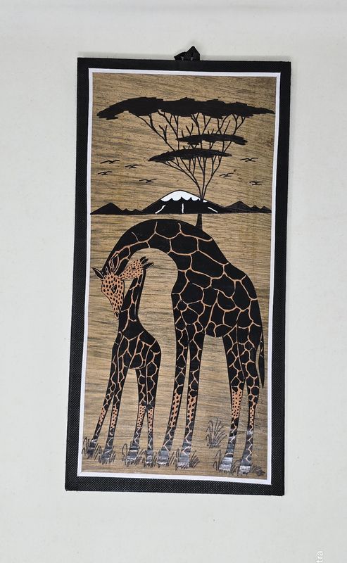 Handcrafted Banana Leaf Wall Art – 20×41cm (Unique African Design) -  Tukuze
