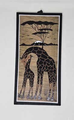 Handcrafted Banana Leaf Wall Art – 20×41cm (Unique African Design) -  Tukuze