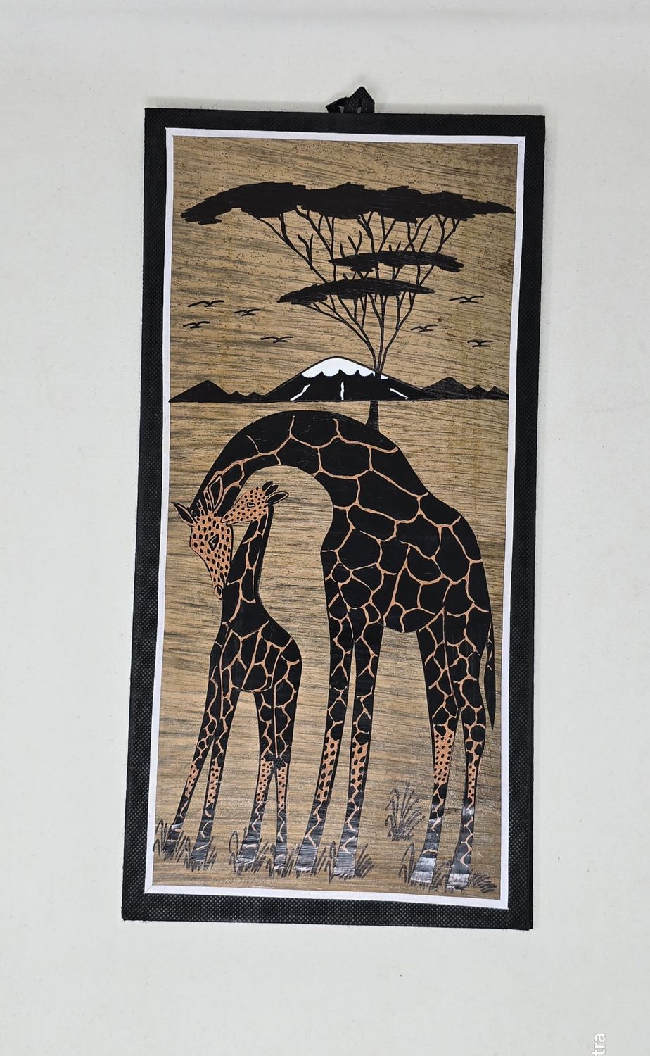 Handcrafted Banana Leaf Wall Art – 20×41cm (Unique African Design) -  Tukuze