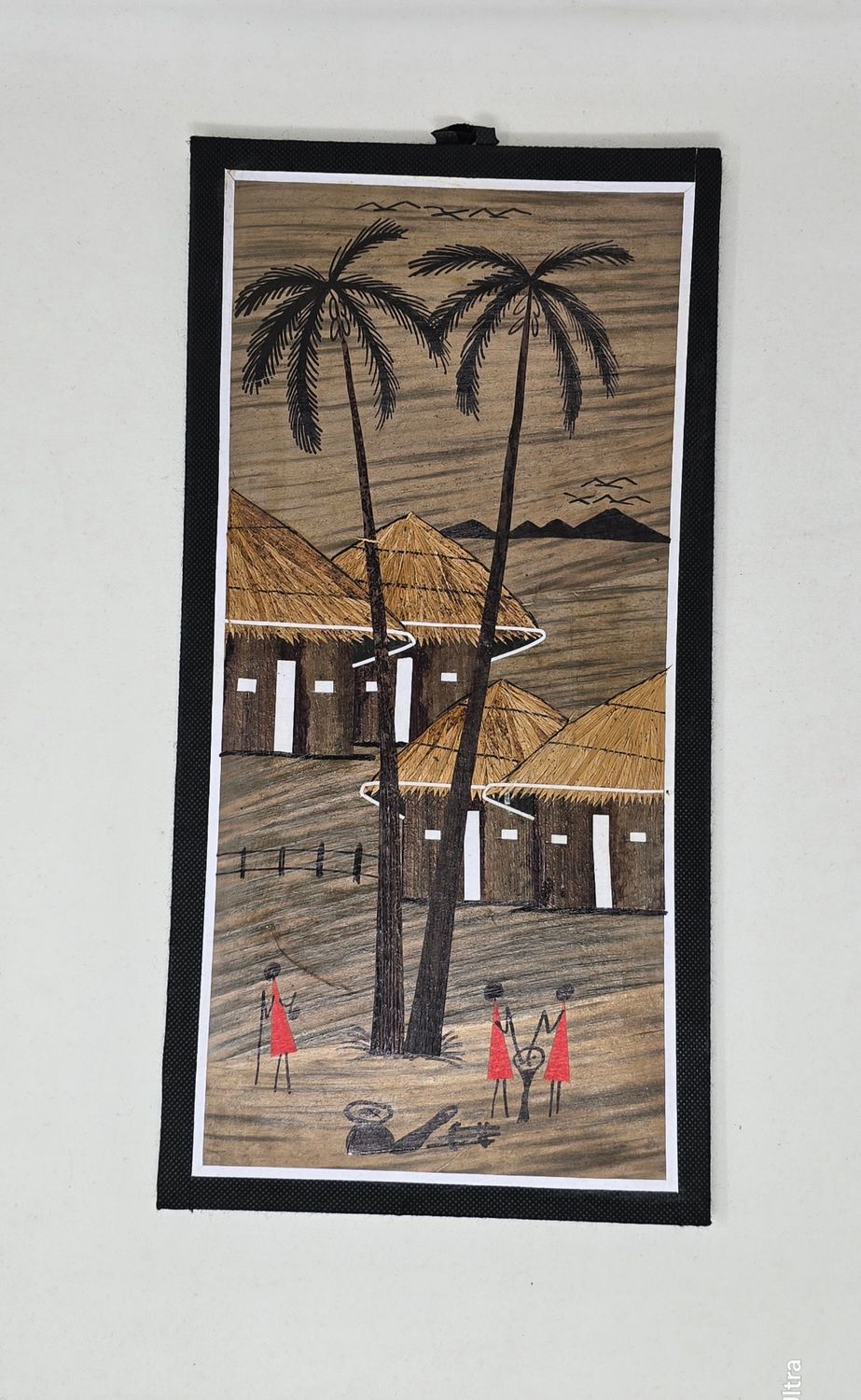 Handcrafted Banana Leaf Wall Art – 20×41cm (Unique African Design) -  Vanala