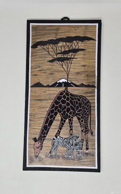 Handcrafted Banana Leaf Wall Art – 20×41cm (Unique African Design) -  Cheleni