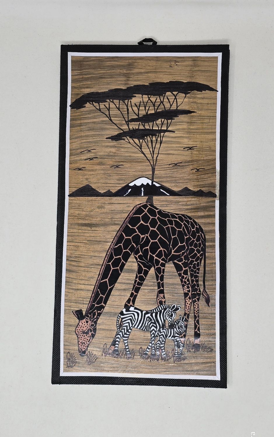 Handcrafted Banana Leaf Wall Art – 20×41cm (Unique African Design) -  Cheleni