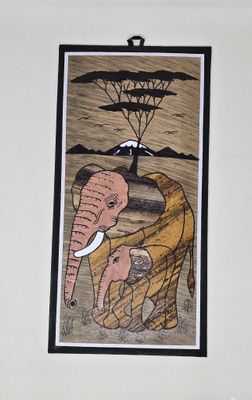 Natural Banana Leaf Artwork – Authentic African Décor (20×41cm) -  Lameti