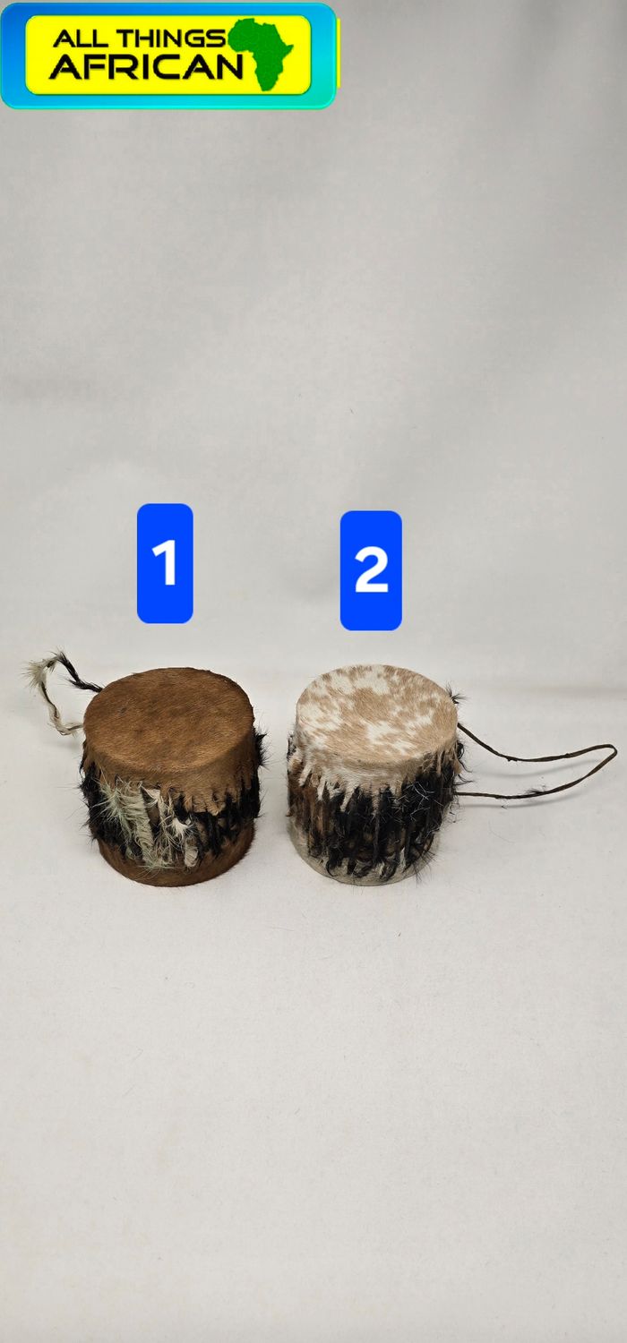 African Mini Tin Drum – Decorative Handcrafted Drum for Kids &amp; Gifts