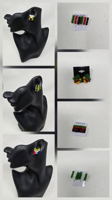 Hand-Beaded Stud Earrings £10 each • 3 for £20 Free UK Postage