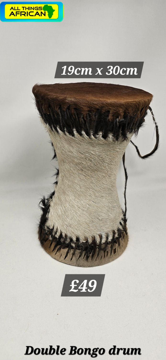 Double Bongo Drum - 19cm x 30cm