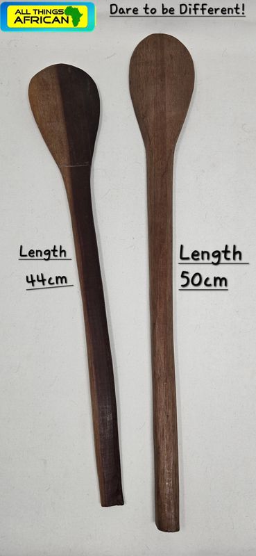 “Authentic African Cooking Spoons: For Ugali, Fufu, Rice &amp; More!” - 2 for £21!