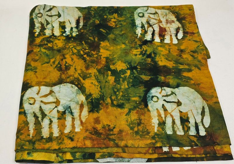 African Batiki Fabric - Elephant - Lahise