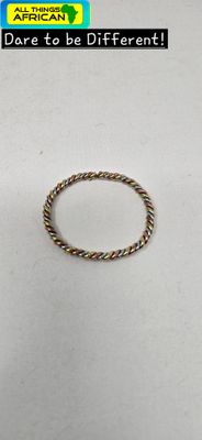 Mixed Metal Copper &amp; Brass Open-End Bracelet – Artisan Made Gift  - Kasane