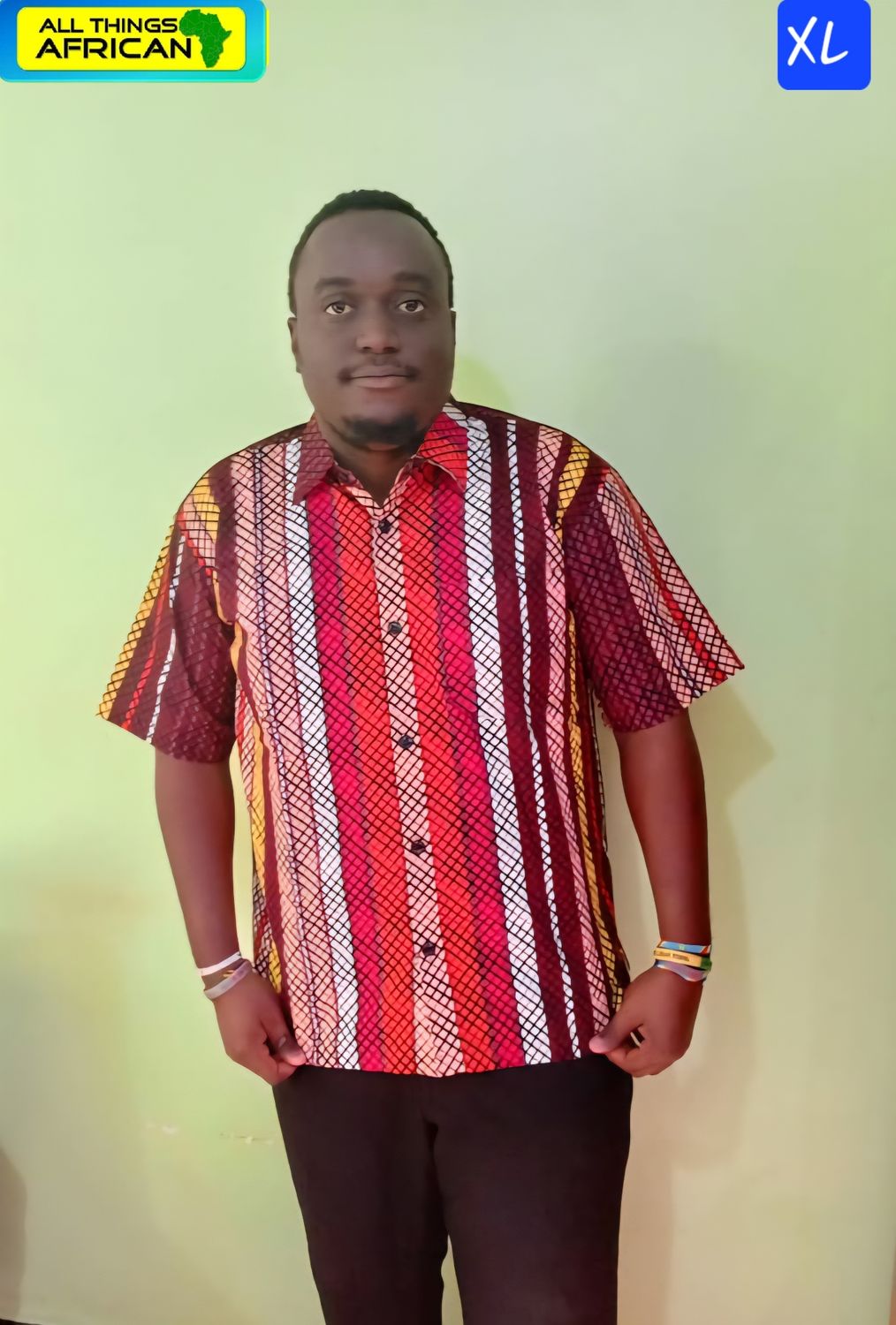 African Print Men's Shirt | Handmade African Fashion | Only XL Left | £35 Posted UK | All Things African