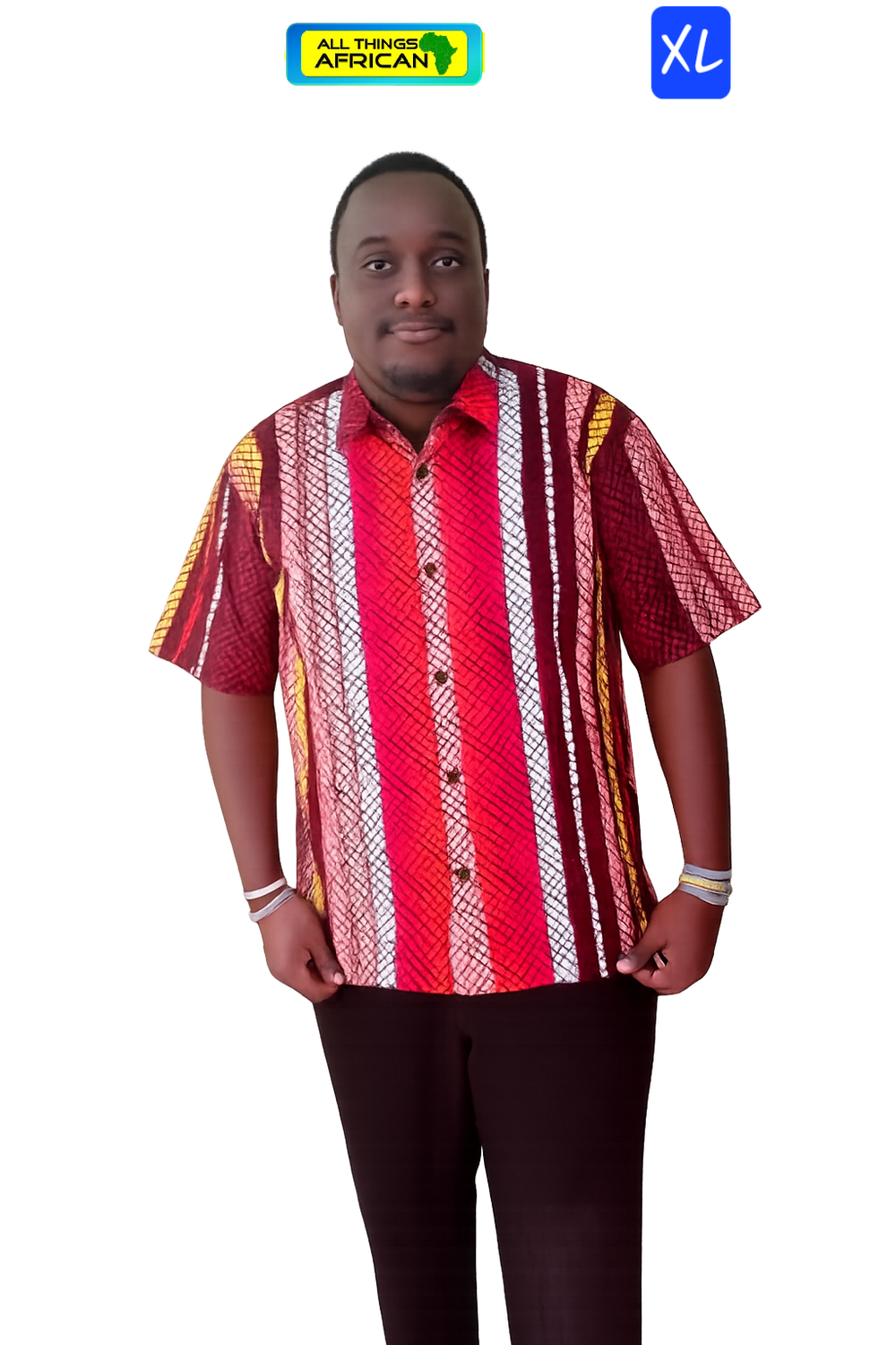 African Print Men's Shirt | Handmade African Fashion | Only XL Left | £35 Posted UK | All Things African - Kabewa
