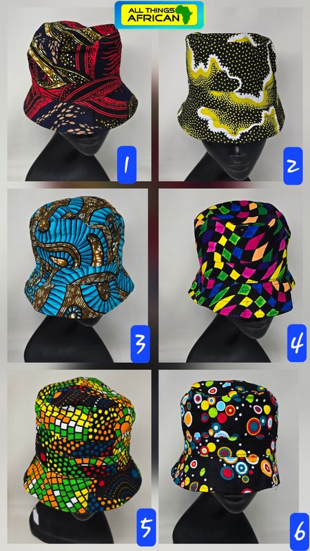 Bold African Print Bucket Hats – Handmade Statement Style