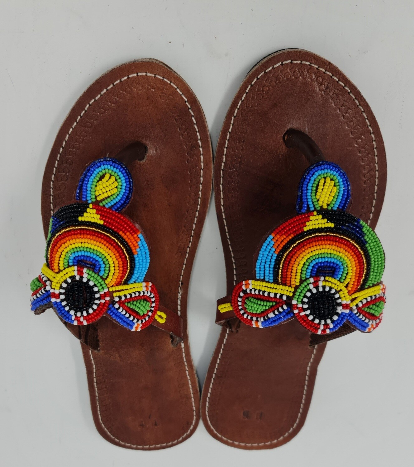 Ethinic Masai Hand Beaded Sandals.