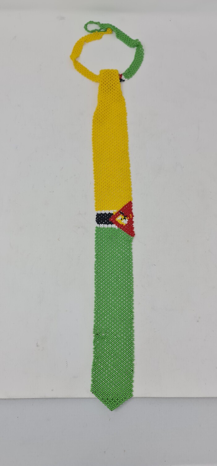 Mozambique Heritage Beaded Tie – Handcrafted African Elegance 🇲🇿