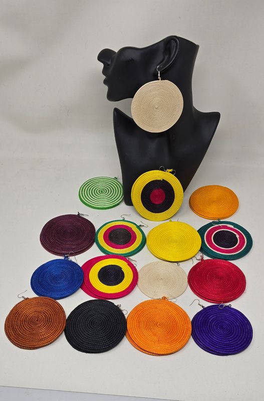 Bold. Beautiful. African. | Handcrafted Circle Earrings- Big size Approx 9cm