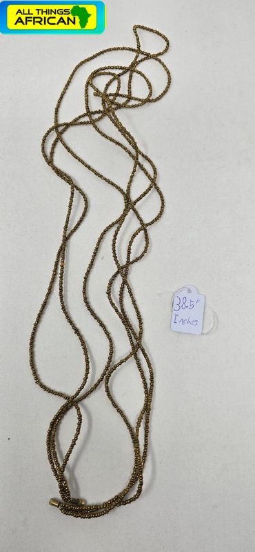 3 in 1 Handbeaded African Waist Beads - Measurements: 38.5" - Tayu