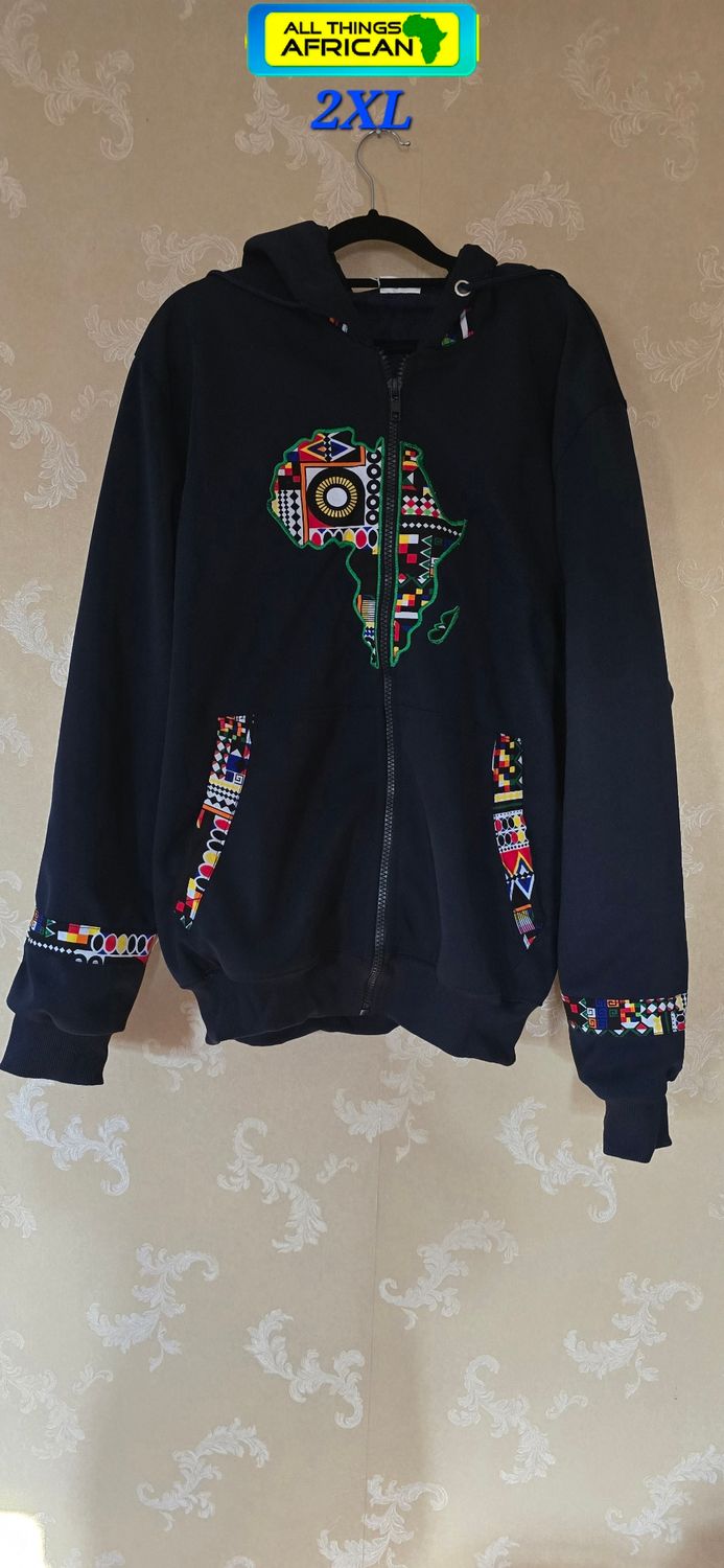Bold Africa Unique very Warm Hoodie – Unisex | 2XL | Black| Custom Colors Available - Theka