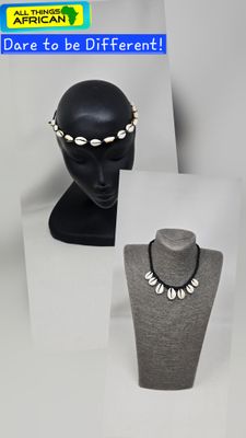 Cowrie Shell Necklace &amp; Adjustable Headdress – £20 | Free UK Postage