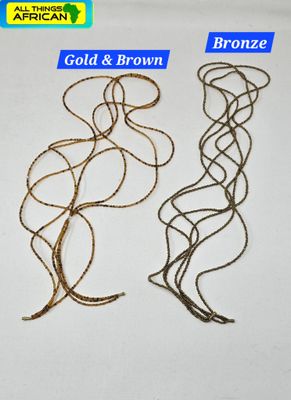 3 in 1 Handbeaded African Waist Beads - Size 38" / 96.5cm - Saki