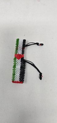 🇵🇸 Palestine Solidarity Beaded Bracelet – Adjustable | Handmade with Purpose