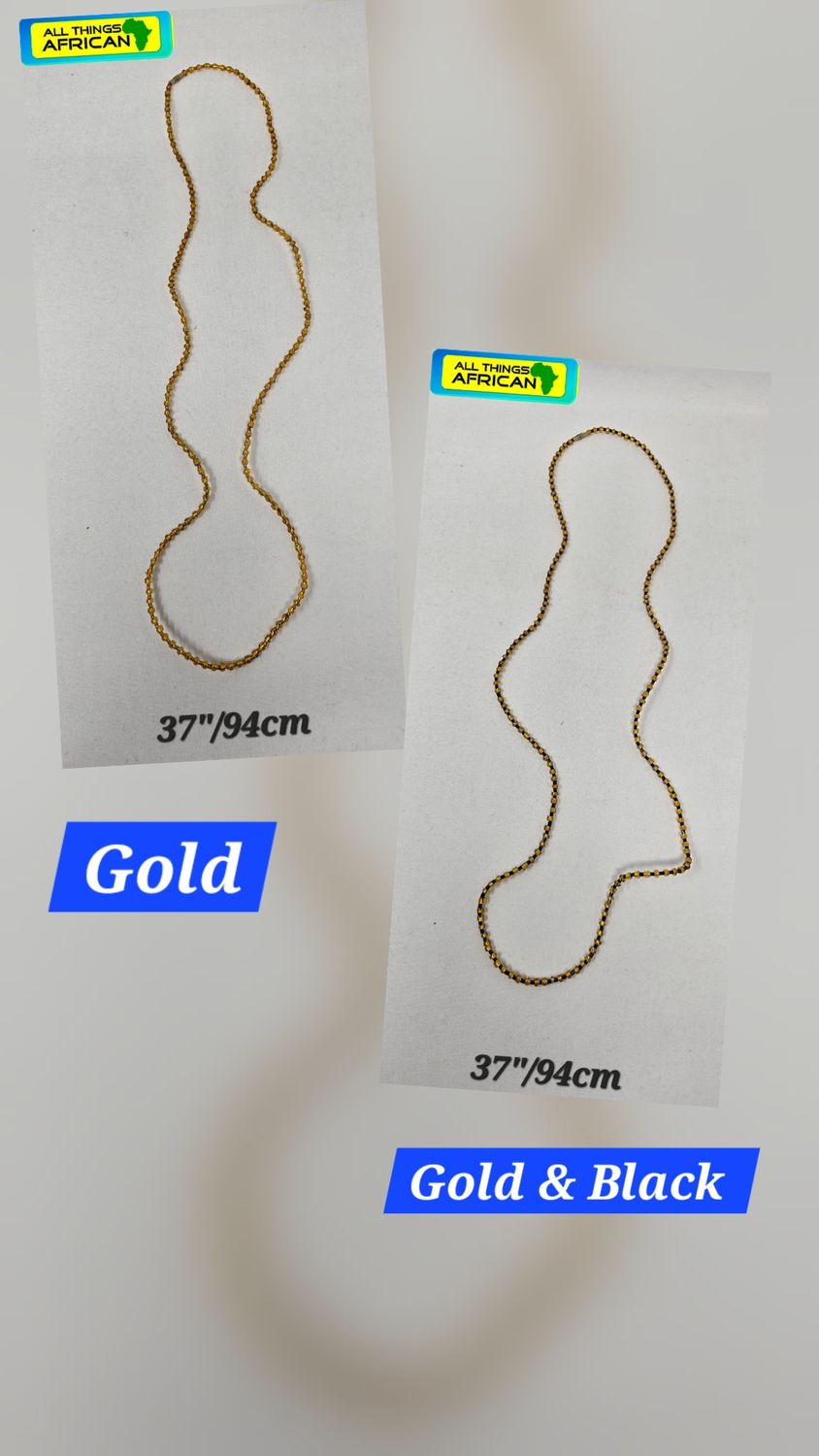 Handbeaded African Waist Beads - Size 37" / 94cm - Seta