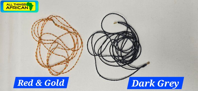 3 in 1 Handbeaded African Waist Beads  41" - Tazi