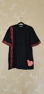 African Print T-Shirt  - Size Large - Mapande