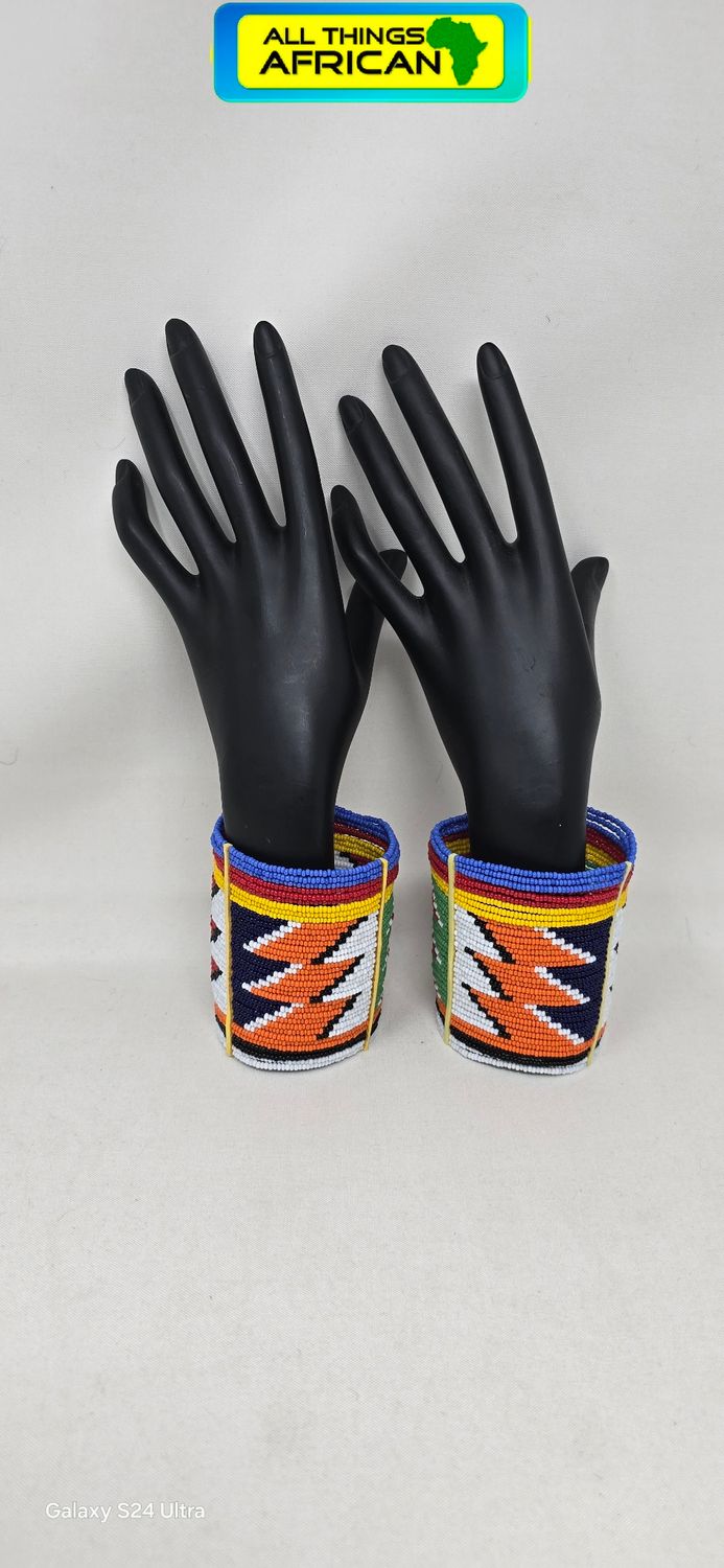 Handcrafted African Maasai Beaded Cuff Bracelets – Bold Statement Jewellery