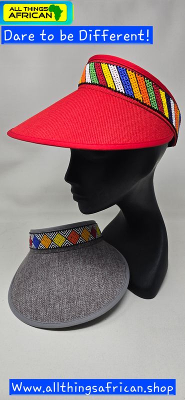 “The Royal Roots™ African Beaded Visor”