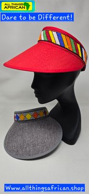 “The Royal Roots™ African Beaded Visor”