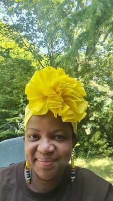 Statement Rose Hat – Versatile 3-Way Style | £15 - Yellow