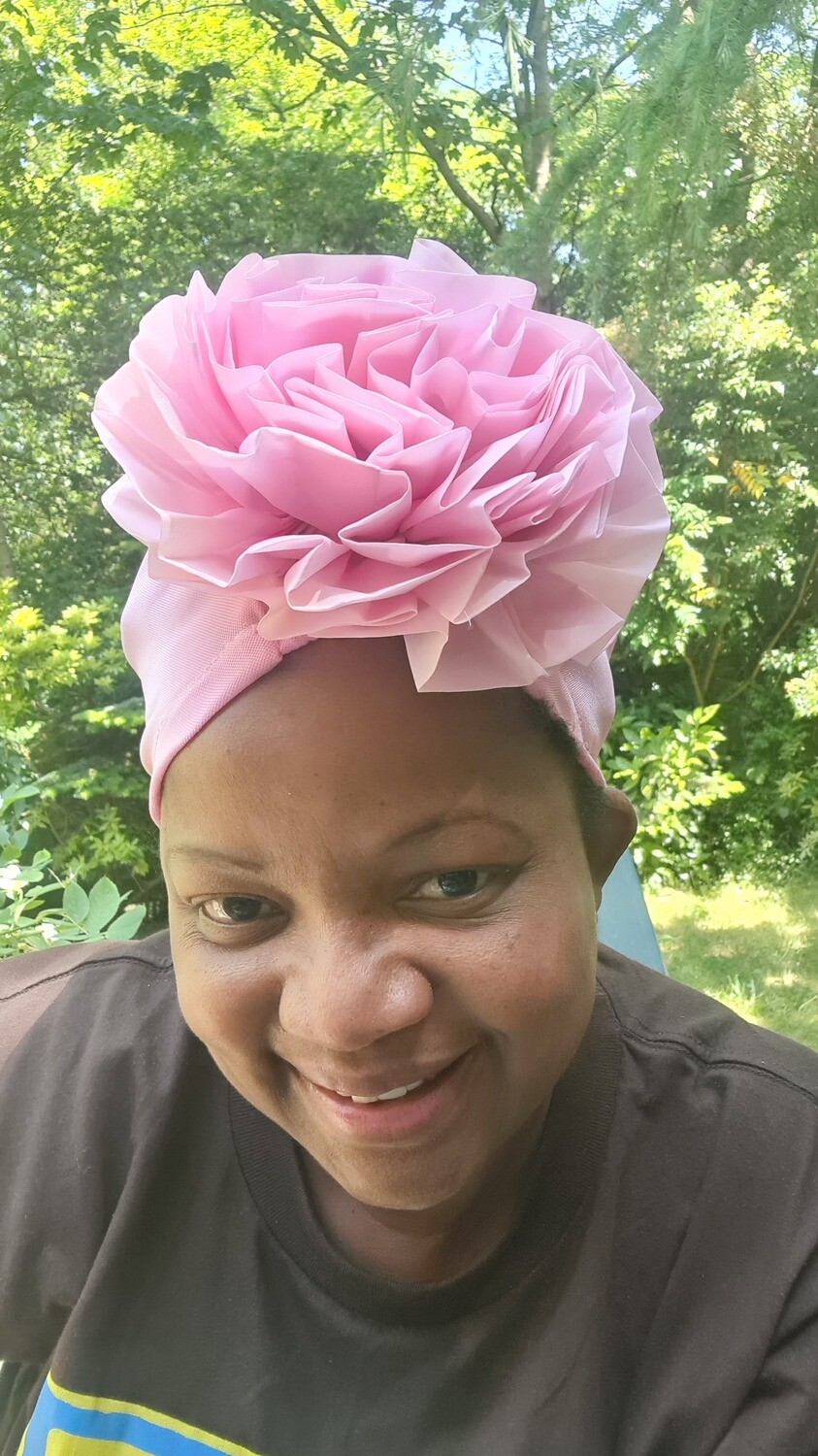 Statement Rose Hat – Versatile 3-Way Style | £15 - Pink - Chakatite