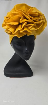 Statement Rose Hat – Versatile 3-Way Style | £15 - Gold - Kalineshi