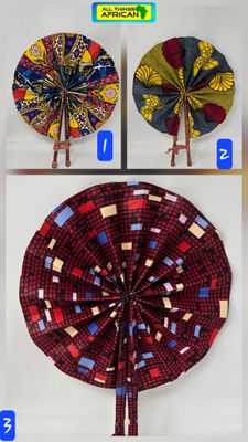 Vibrant Ankara Folding Fans | Empowering African Creators