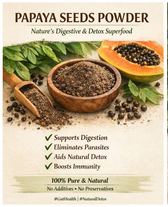 100% Natural Organic Supplements from Africa - Papaya Seeds powder