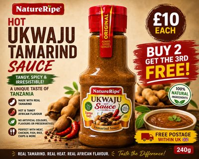 NatureRipe Hot Ukwaju Tamarind Sauce 240g | Tanzanian Tamarind Sauce - Sita