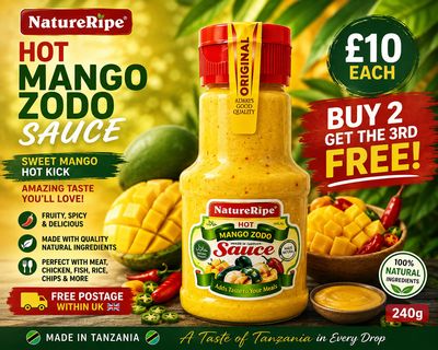 NatureRipe Hot Mango Zodo Sauce 240g | African Mango Sauce UK - Tatu