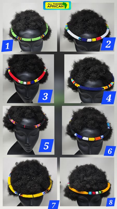 Handcrafted African Beaded Headdress – Bold. Cultural. Timeless.